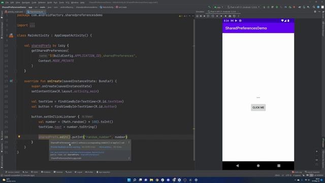 SharedPreferences Read + Write | Android 2022 | Kotlin смотреть онлайн
