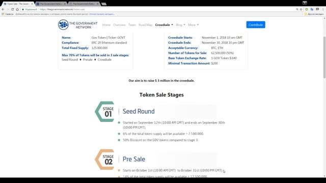 The Government Network - обзор на проект ICO смотреть онлайн