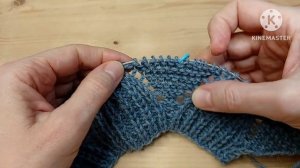 Оригинальные носки /следки на двух спицах