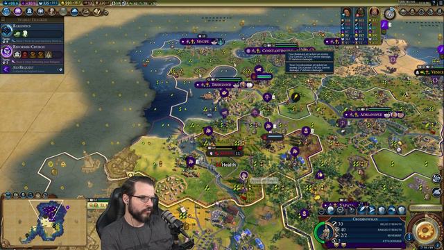 Let's Play: Civ 6 - Byzantium (Deity) - RETRY! - War & Religion - Part 6 - New Frontier Pass смотреть онлайн