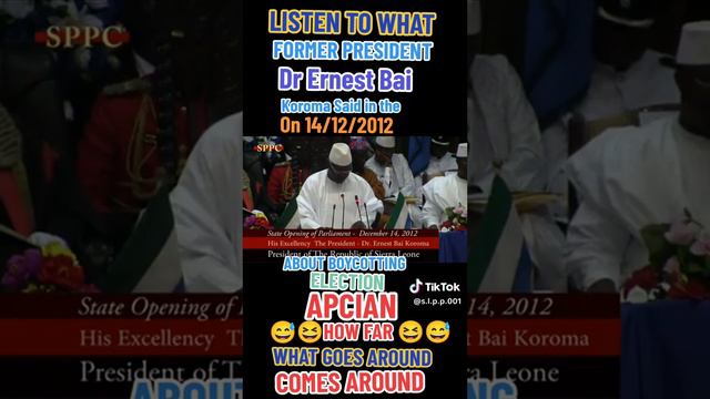 LISTEN TO WHAT FORMER PRESIDENT Dr ERNEST BAI KOROMA SAID. Pls SHARE, LIKES and SUBSCRIBE. смотреть онлайн