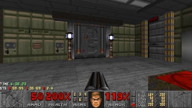 My Doom 2 - MAP05: Computer Station (Ultra-Violence 100%) смотреть онлайн