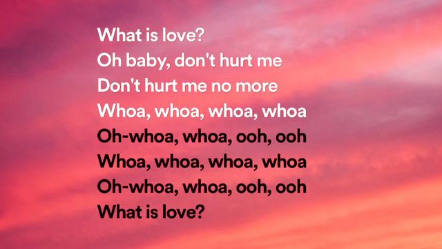 Haddaway - What Is Love (Lyrics)