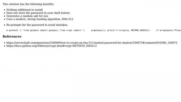 Unix & Linux: Manually generate password for /etc/shadow (8 Solutions!!)