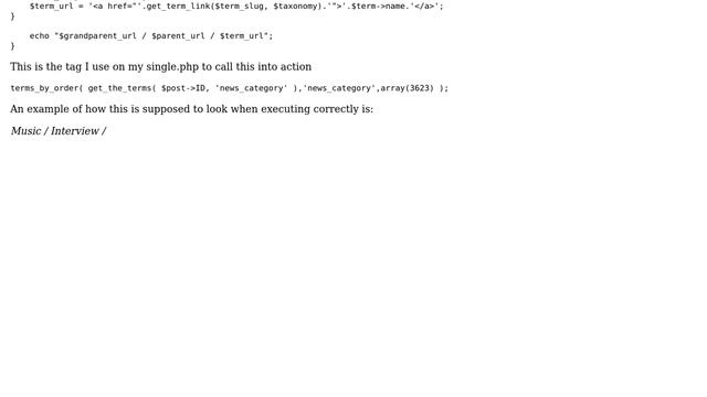 Wordpress: Retrieving custom taxonomy in order, but excluding specific tax IDs смотреть онлайн