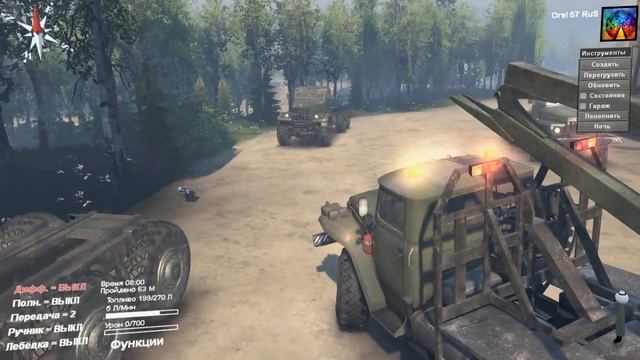 SpinTires. {03.03.16} Мод: Урал-375. (Ссылка на мод в описании) смотреть онлайн