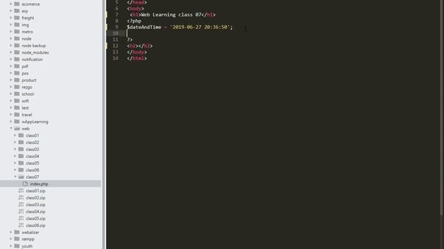 php bangla tutorial 07 date function смотреть онлайн