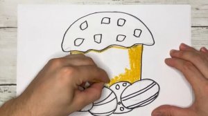 Как нарисовать Кулич к Пасхе|Рисование для детей.