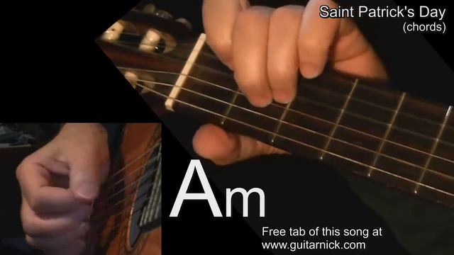 Saint Patrick's Day (chords) Guitar lesson! learn to play Irish Jig on acoustic guitar смотреть онлайн