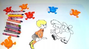 РАСКРАСКИ! Раскрашиваем картинки для детей из мультфильмов Малыш и  Карлсон