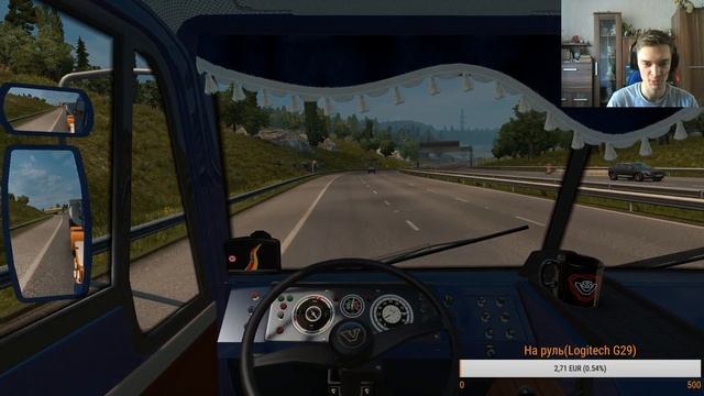 Катаемся по карте ProMods в ETS2(Запись стрима)ч11 смотреть онлайн