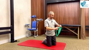 ЛФК с гимнастическими лентами при восстановлении тазобедренного сустава с Якушовым Андреем