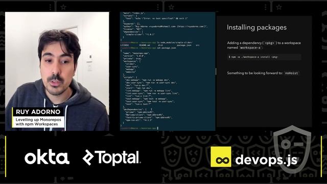 Levelling Up Monorepos With Npm Workspaces - Ruy Adorno, DevOps.js Conference 2022