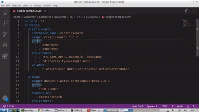 Actividad 1.4: Instalación de ElasticSearch y Kibana con docker смотреть онлайн