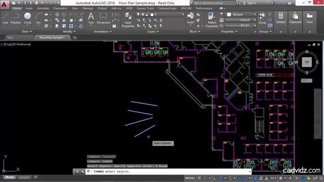 Tip 05: AutoCAD 2016 (Change Command) Make Lines Horizontal смотреть онлайн