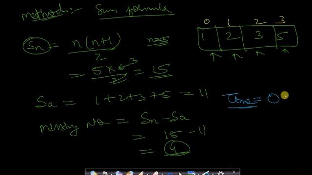 Find missing number in an array смотреть онлайн