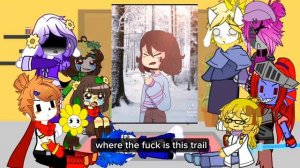 ||реакция персонажей андертеил на тт|| 1/? || reaction characters  undertale on TT ||