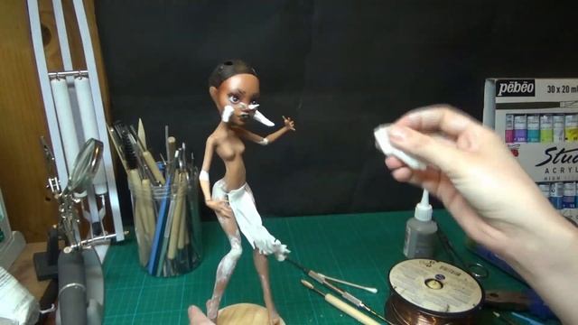 The Witch Doctor - I Recorded My First Time... With Doll Customization :) FANTASY OOAK MH Repaint.
