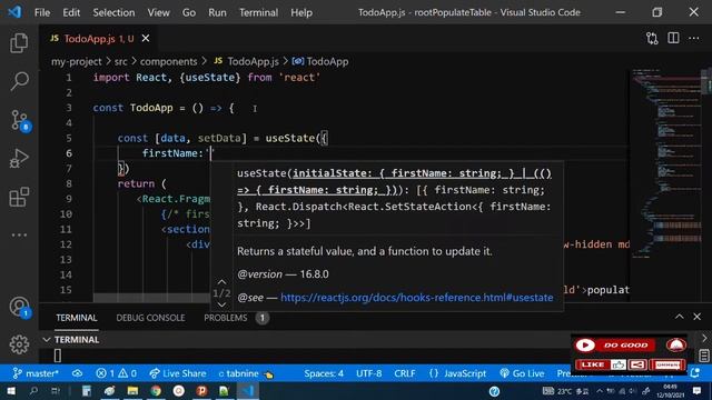 Populate Table App with React Hooks & Redux using Tailwindcss for beginners - React Micro Project смотреть онлайн