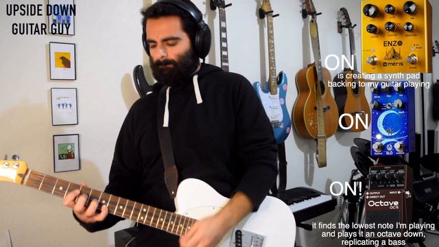 David Bowie Space Oddity + Walrus SLO, Meris Enzo SYNTH, and BOSS OC-5 BASS Octave for SOLO GUITAR смотреть онлайн