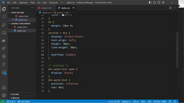 Coding Challenge SOLUTION #7 - Scrolling Words Animation смотреть онлайн