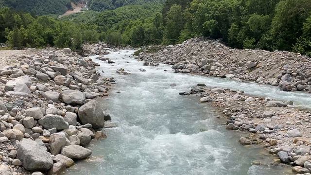 Горная река, Владикавказ, тур база Порог неба смотреть онлайн