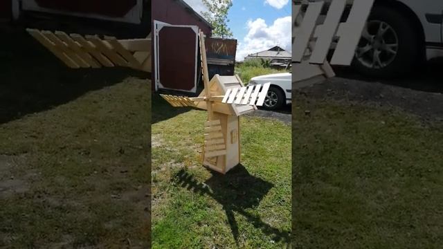 Садовая декоративная мельница своими руками смотреть онлайн