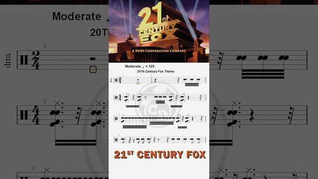 How to play 21st century fox intro on Drum By @ChamisBass #shorts #drumtabs #21century смотреть онлайн