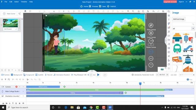 How to Use Animate Character Walking in Animiz Animation Maker смотреть онлайн