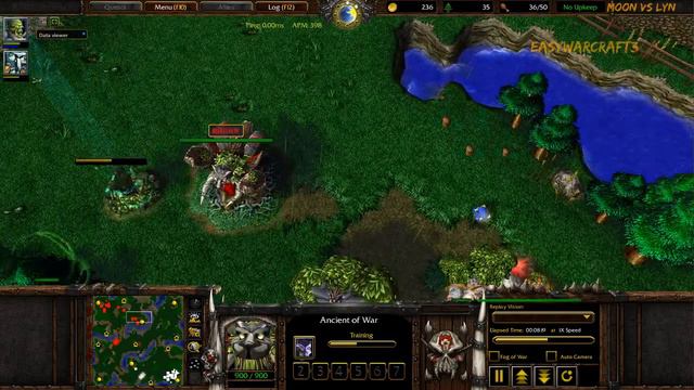 Moon vs Lyn on Terenas Stand - Netease Ladder - Warcraft 3 Pro Level Commentary смотреть онлайн