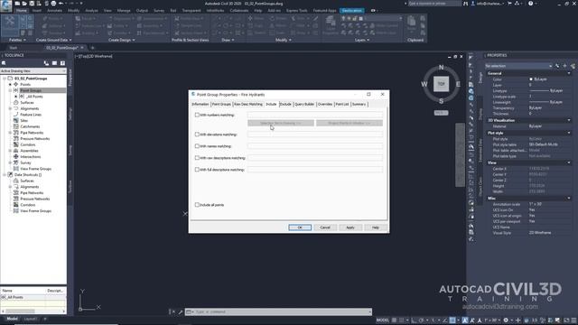 Managing Points with Point Groups in Civil 3D 2018, 2019, 2020, 2021 смотреть онлайн