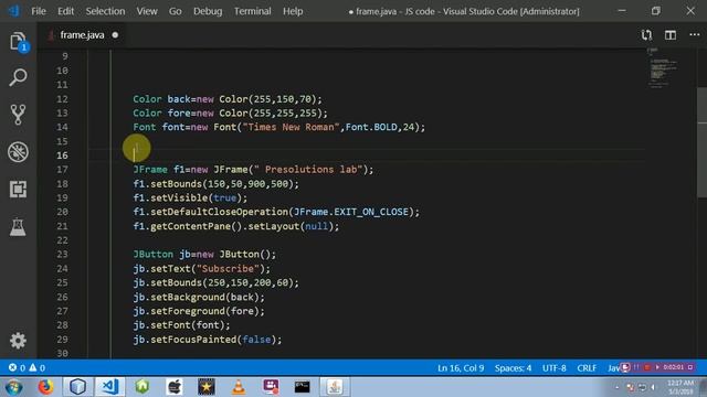 Lect 1.12 - JButton with Icon || Insert an icon and customize it || смотреть онлайн