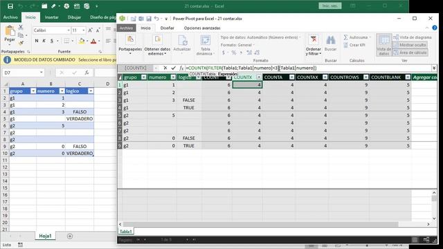 21 Power Pivot Excel: funciones COUNT, COUNTX, COUNTA, COUNTAX, COUNTROWS y COUNTBLANK смотреть онлайн