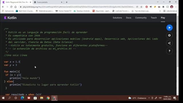 Kotlin Tutorial Introducción al lenguaje смотреть онлайн