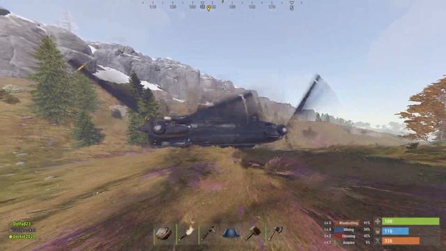 Flying the Chinook in Rust смотреть онлайн