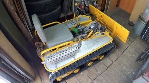 Снегоуборщик с отвалом ОтМорозок  обзор  покатушки и чистка снега