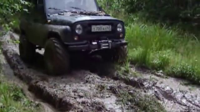 УАЗ сток + УАЗ заряженый или как мы ездим на рыбалку смотреть онлайн
