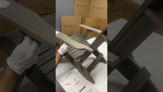 DuraWeather® King Size Folding Adirondack Chair Assembly Video смотреть онлайн