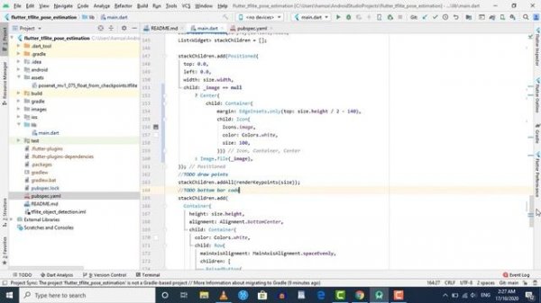 Pose Estimation in flutter | Pose detection in flutter