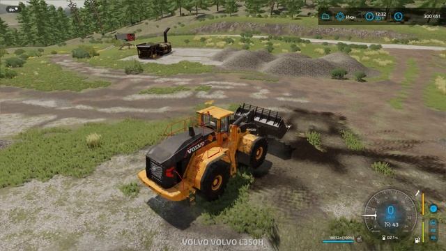 FS 22 - Погрузка камня в карьере. Перевозка десятью машинами - Фермер в Элк - Маунтин Вайоминг # 1 смотреть онлайн