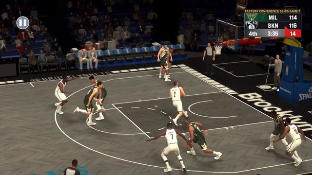 Nba 2K21 Mobile Arcade | EPIC FINAL DUEL / COMMENTARY edit | BKN vs MIL game 7 ECSF | Simulation смотреть онлайн