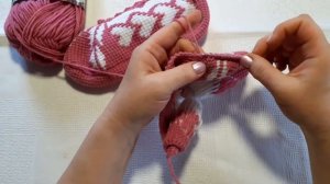 следки тунисским крючком