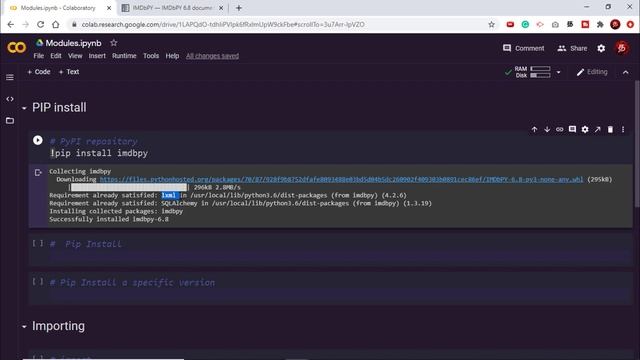 Google Colab 19. Installing Packages | PiP Install | PyPI ??