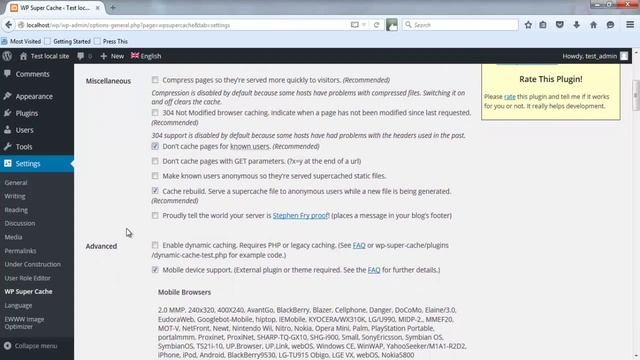 Урок 21: Оптимални настройки на WP Super Cache смотреть онлайн