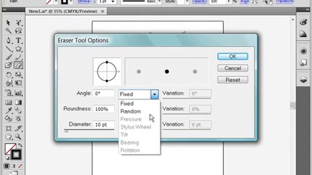 15 Инструмент Eraser Tool Ластик в Adobe Illustrator CS4 смотреть онлайн