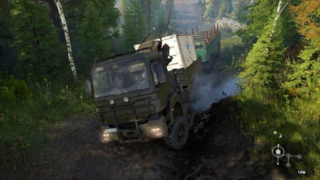 Twins in the woods (part 2). Snowrunner British Columbia | season 10 смотреть онлайн