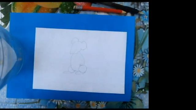 Как нарисовать мышку, легко и просто смотреть онлайн