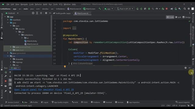 Implement a Lottie Animation in Android App with Jetpack Compose - Easy Tutorial смотреть онлайн