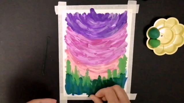 Рисуем пластилином. Одуванчики из ситечка. Часть 1. смотреть онлайн