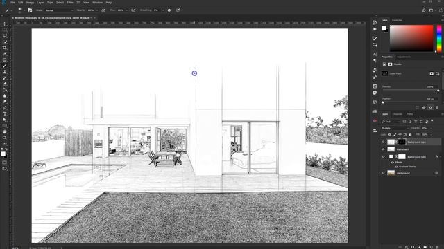 How to Create an Architecture Sketch Effect in Photoshop смотреть онлайн